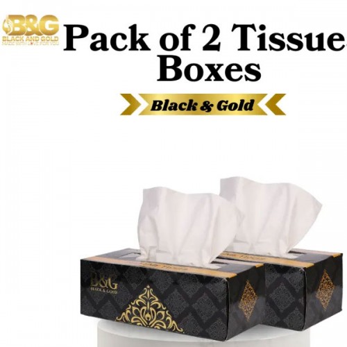 Pack Of 2 Black & Gold Classic Perfumed Box