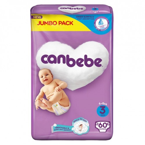 Canbebe Jumbo Pack Size Medium 60pcs