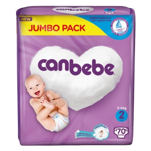 Canbebe Jumbo Pack Size Small 70pcs