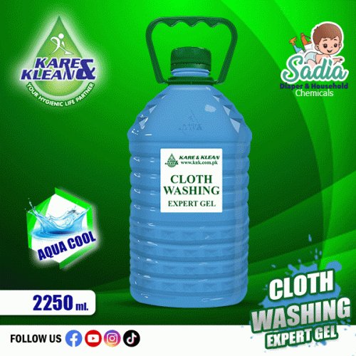 Cloth Washing Liquid Detergent Expert Gel 2.25Liter Aqua cool