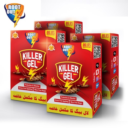 Pack Of 4 Premium Lizard & Cockroach Killer Gel Rootout