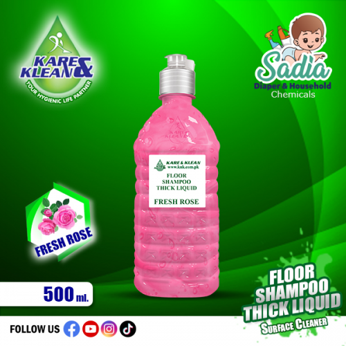 Floor Shampoo Thick Liquid 500Ml Special fresh rose