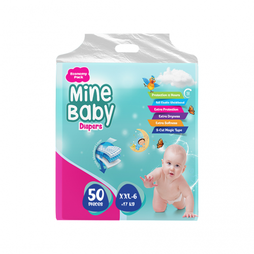 Mine Baby Daiper Size XX-Large 50 Pcs