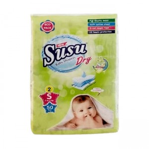 Susu Baby Diaper Size Small 50pcs