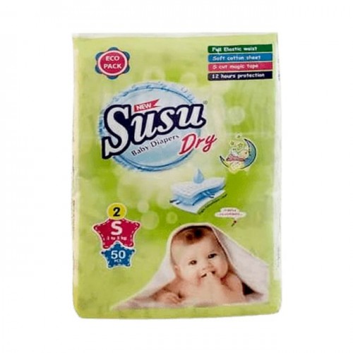 Susu Baby Diaper Size Small 50pcs