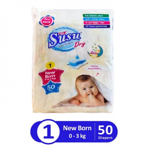 Susu Baby Diaper Size NB 50pcs