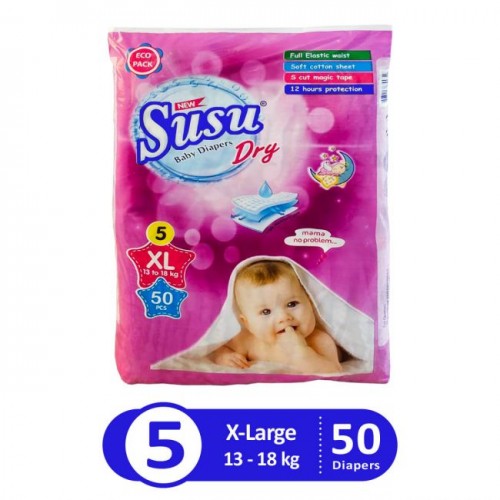 Susu Baby Diaper Size XL 50pcs