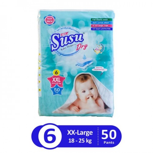 Susu Baby Diaper Size XXL 50pcs