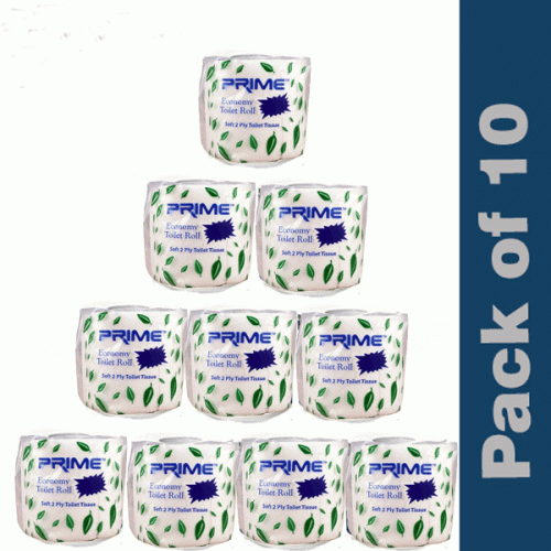Prime Toilet Roll 10pcs Pack